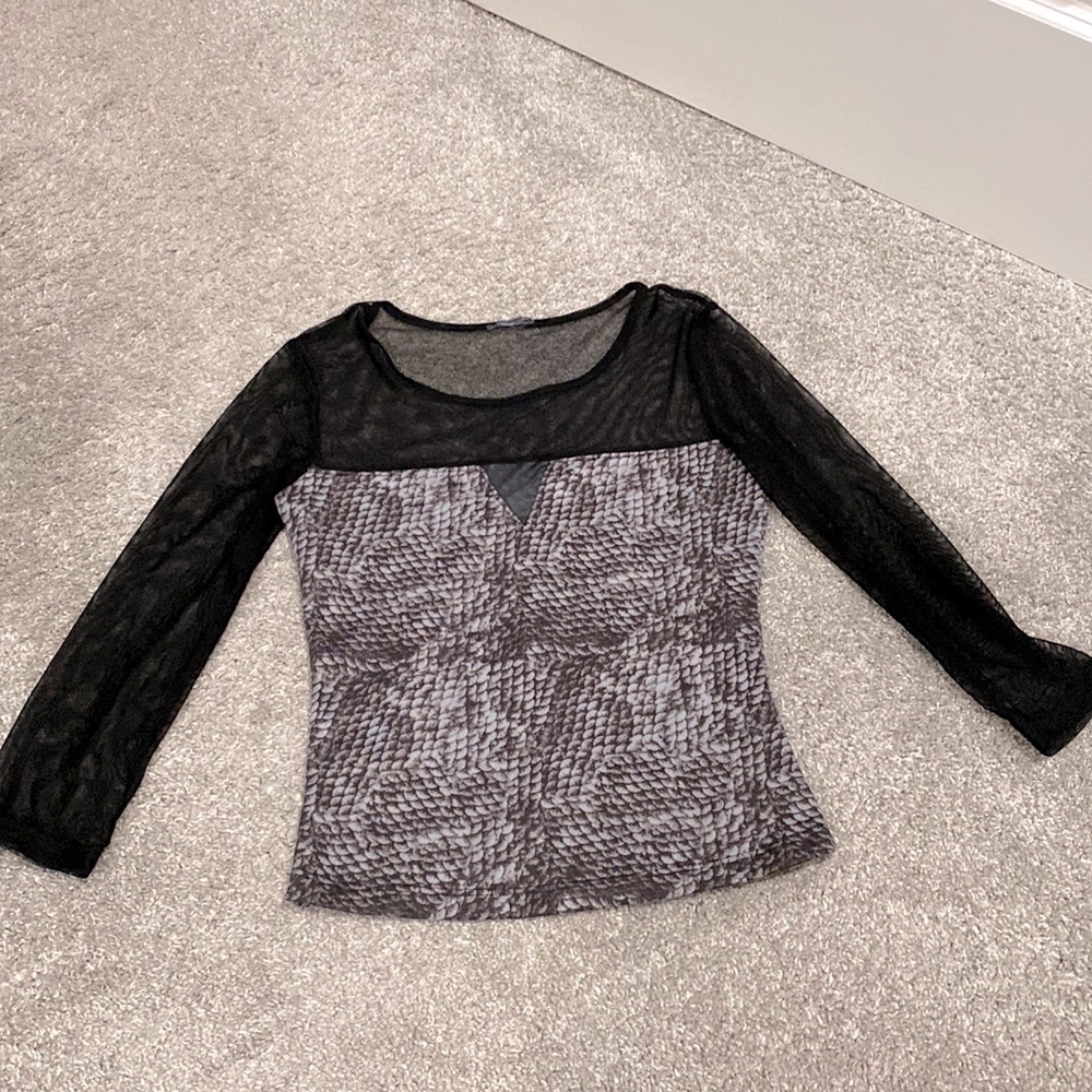 Slinky Mesh Top